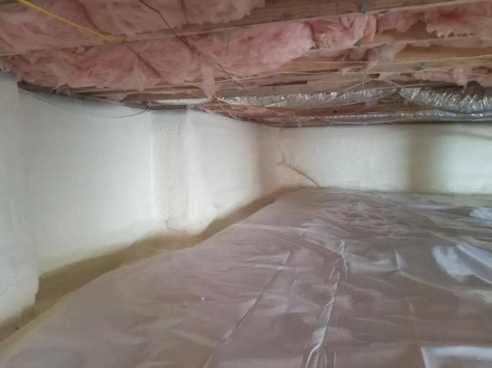 Crawl space encapsulation with closed-cell spray foam for Attic Insulation in Ralston